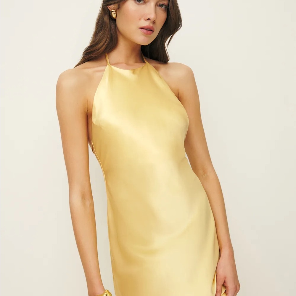 Reformation Jeany Silk Dress - Sunshine